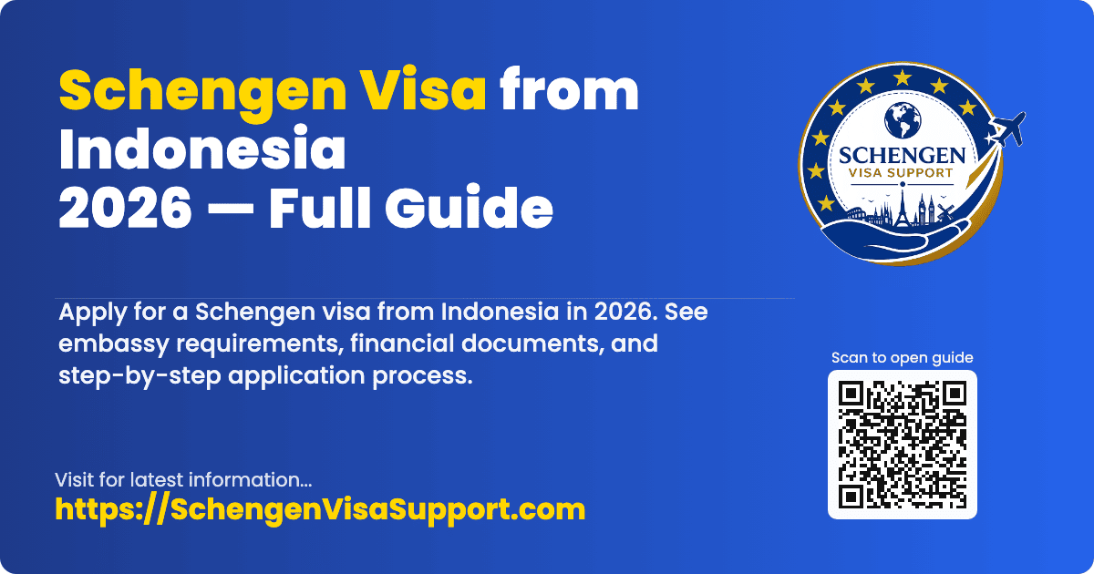 Schengen Visa from Indonesia 2026 — Full Guide